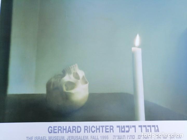 Arte: Cartel Exposci&oacute;n RICHTER &rdquo;Skull vith candel&rdquo;. Museo de Israel, 1995