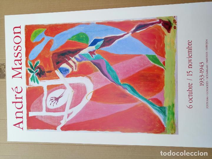 Arte: Cartel Exposici&oacute;n Andr&eacute; Mason Museo Bellas Artes 68x40,5 cm