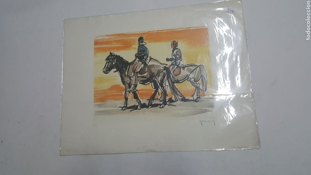 Arte: LITOGRAF&Iacute;A DE R. MEMBLELINCH &rdquo;EL CABALLERO&rdquo; - Foto 4