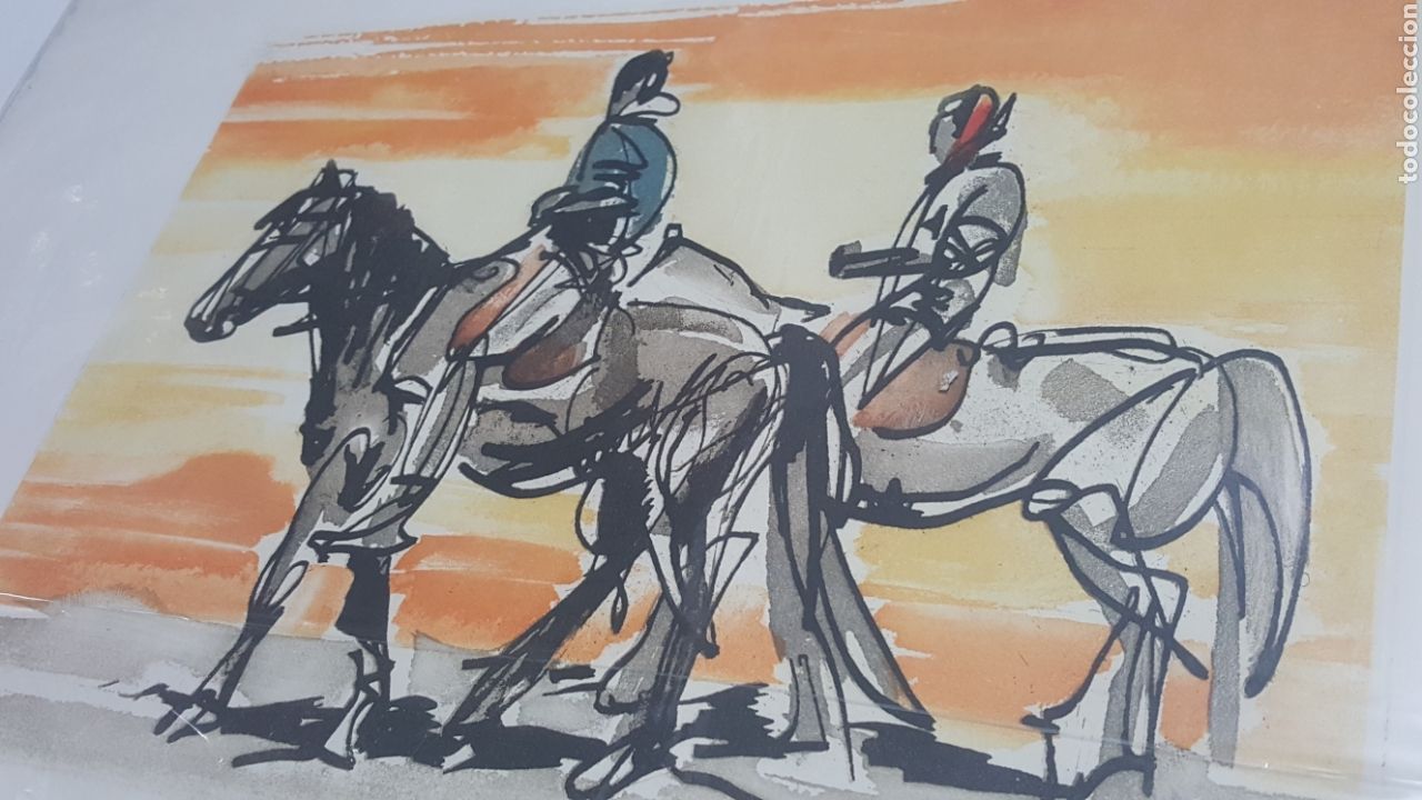 Arte: LITOGRAF&Iacute;A DE R. MEMBLELINCH &rdquo;EL CABALLERO&rdquo; - Foto 1