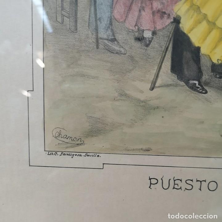 Arte: Litograf&iacute;a Coloreada del S.XIX - Foto 2