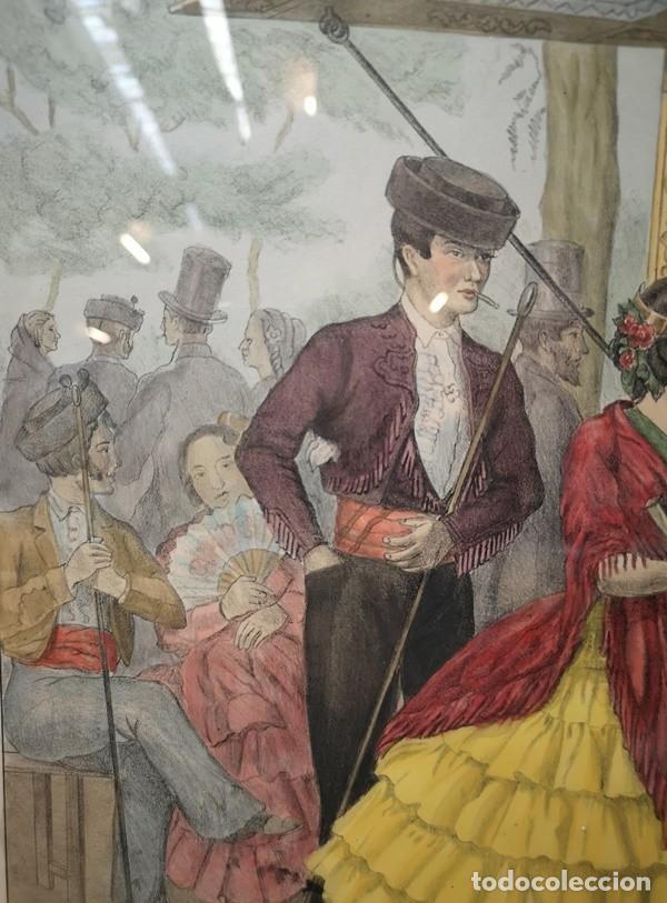Arte: Litograf&iacute;a Coloreada del S.XIX - Foto 5