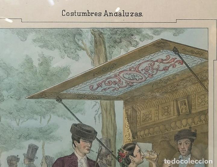 Arte: Litograf&iacute;a Coloreada del S.XIX - Foto 6