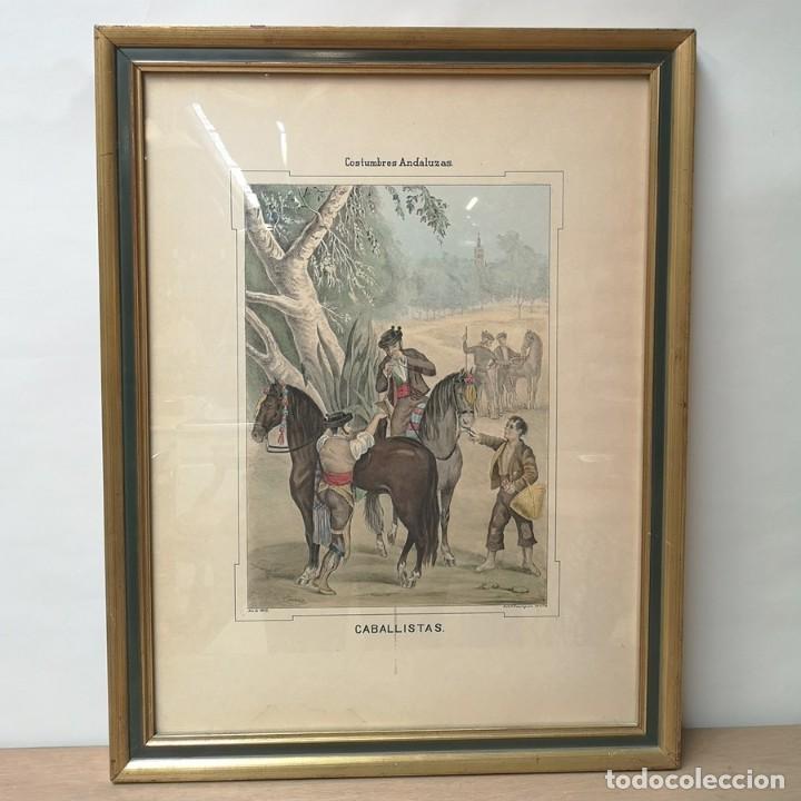 Arte: Litograf&iacute;a Coloreada del S.XIX - Foto 1