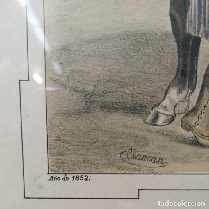Arte: Litograf&iacute;a Coloreada del S.XIX - Foto 2