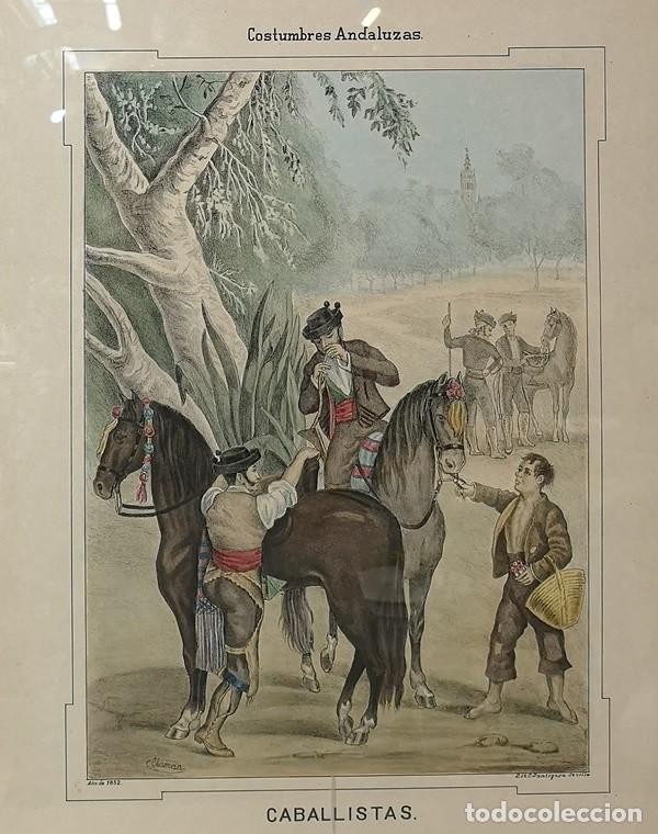 Arte: Litograf&iacute;a Coloreada del S.XIX - Foto 5