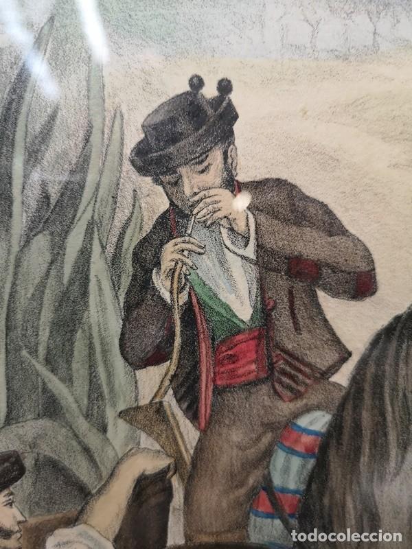 Arte: Litograf&iacute;a Coloreada del S.XIX - Foto 7
