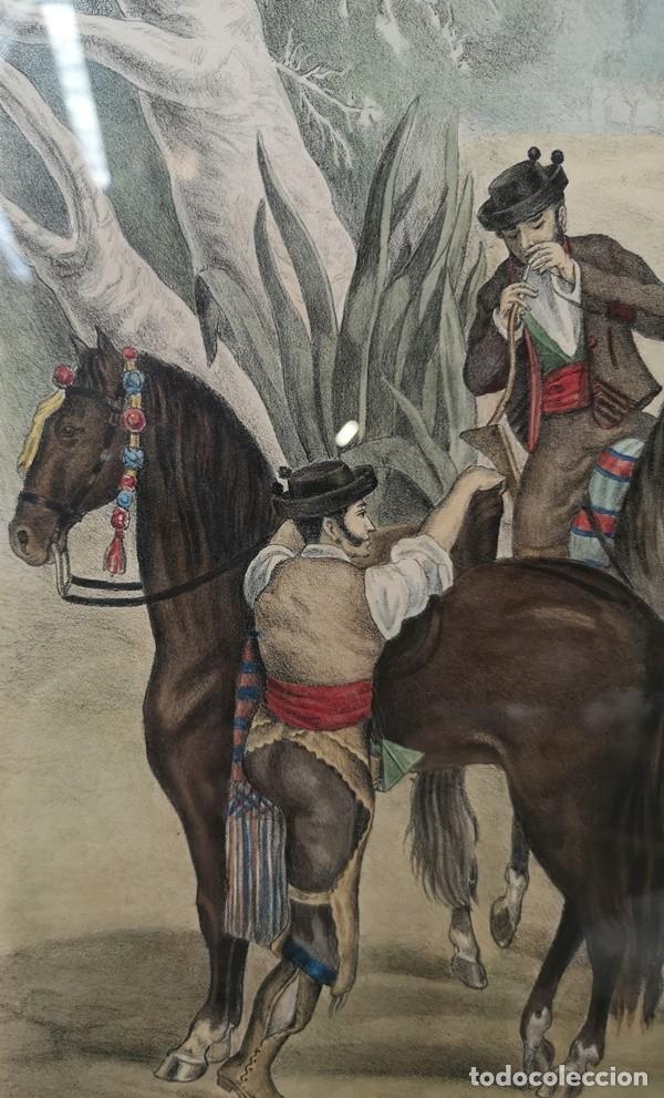 Arte: Litograf&iacute;a Coloreada del S.XIX - Foto 9