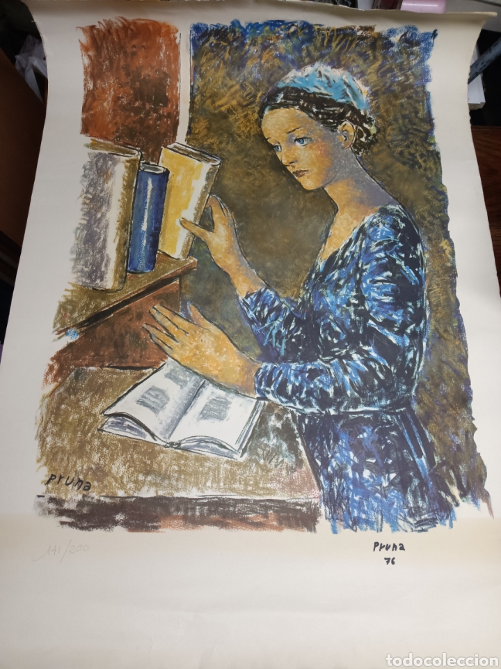 Arte: LITOGRAF&Iacute;A DE PERE PRUNA FIRMADA Y NUMERADA 141 DE 200 MEDIDAS 94 X 67