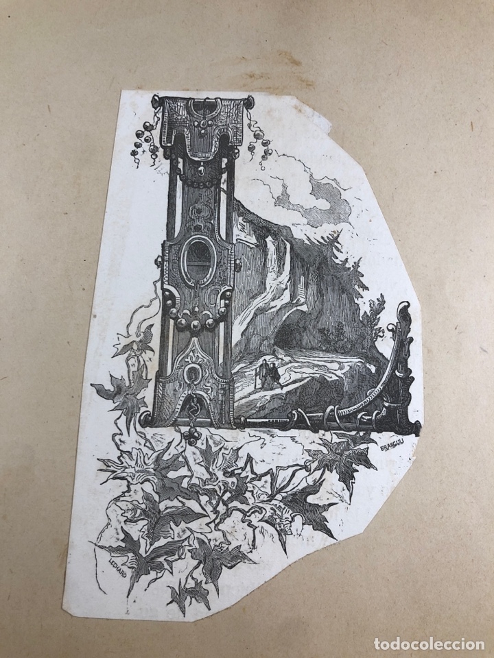 Arte: Litograf&iacute;a abecedario letra L - Foto 2