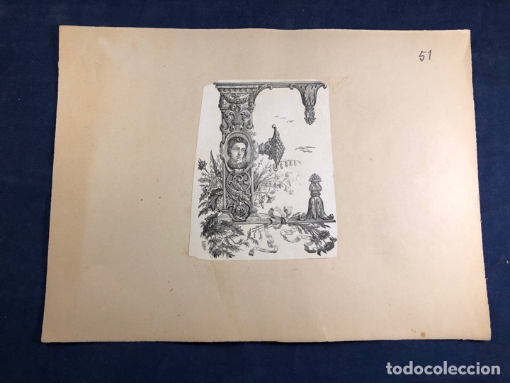 Arte: Litograf&iacute;a abecedario letra E - Foto 1