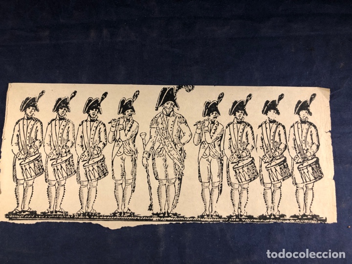 Art: Antigua litograf&iacute;a soldados