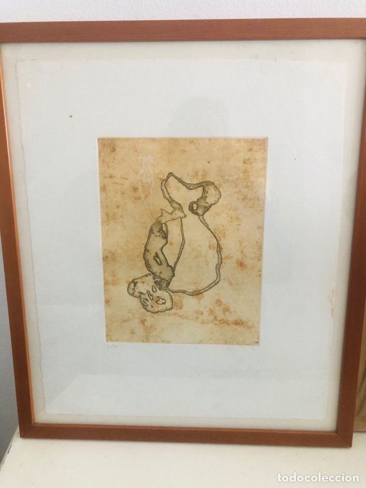 Art: Magnifica litografia emmarcda de SEBI SUBIROS, pintor catal&aacute;n muy cotizado por obras abstractas