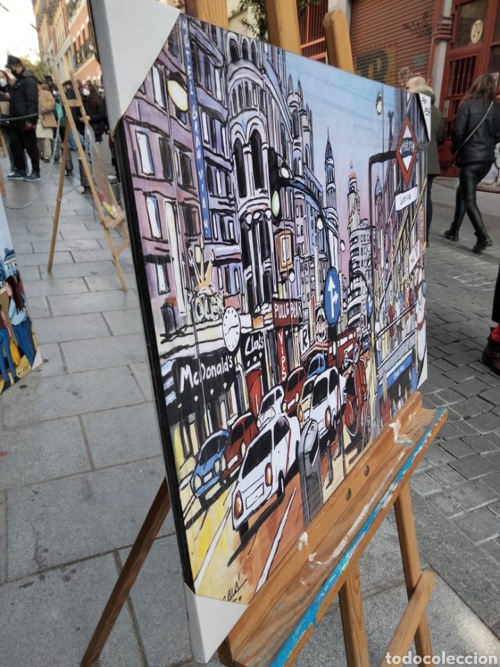 Arte: CUADRO de Gran V&iacute;a de Madrid tipo comic de JOSE ALCALA - Foto 3