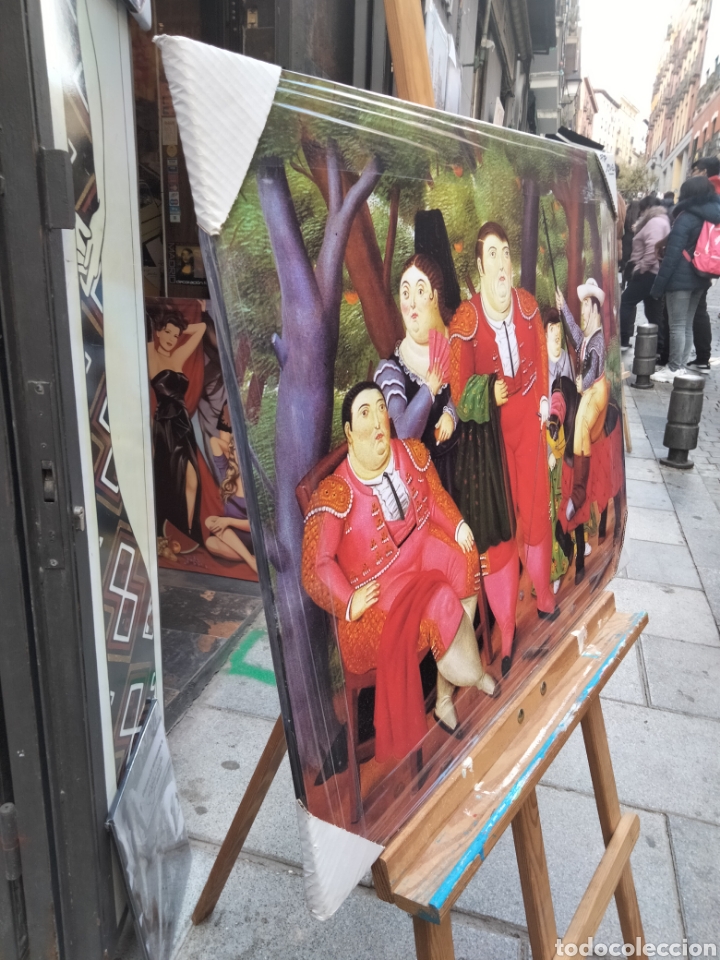 Arte: CUADRO DE BOTERO. Cuadrilla toreros. - Foto 3