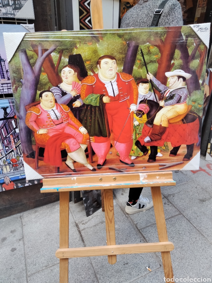 Arte: CUADRO DE BOTERO. Cuadrilla toreros. - Foto 8
