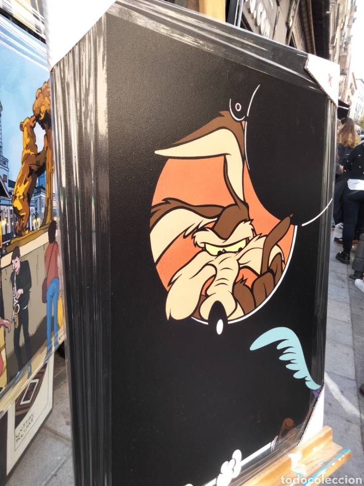 Arte: Cuadro de Coyote de la Wagner. Litograf&iacute;a offset - Foto 2