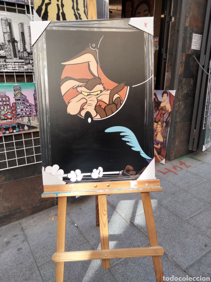 Arte: Cuadro de Coyote de la Wagner. Litograf&iacute;a offset - Foto 6