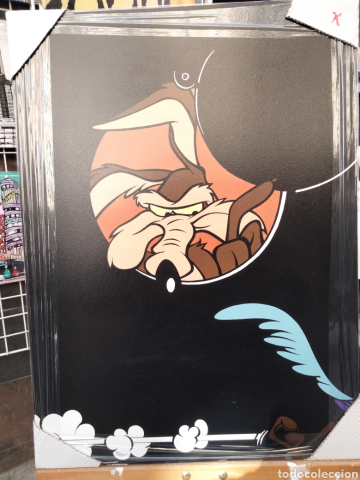 Arte: Cuadro de Coyote de la Wagner. Litograf&iacute;a offset - Foto 1