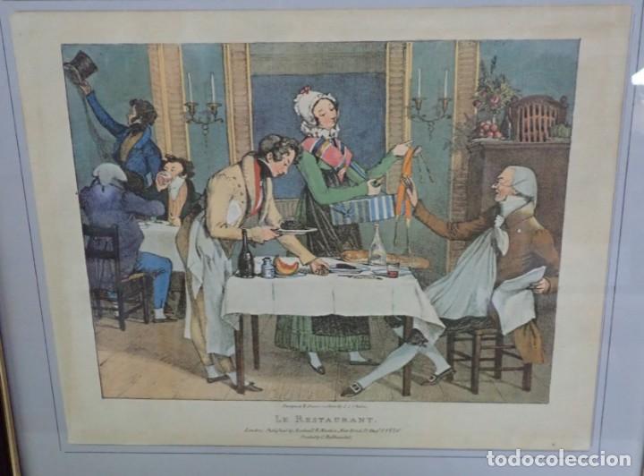 Arte: lamina antigua enmarcada - Foto 2