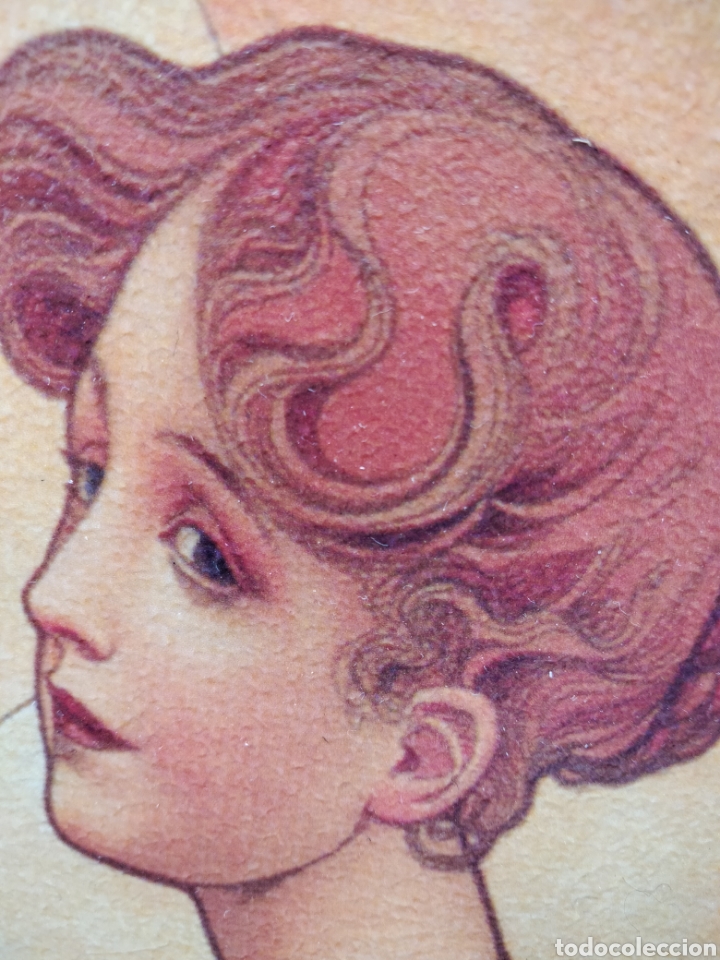 Arte: Cuadro de Alphonse Mucha. Litograf&iacute;a offset . 60x20 cm - Foto 4
