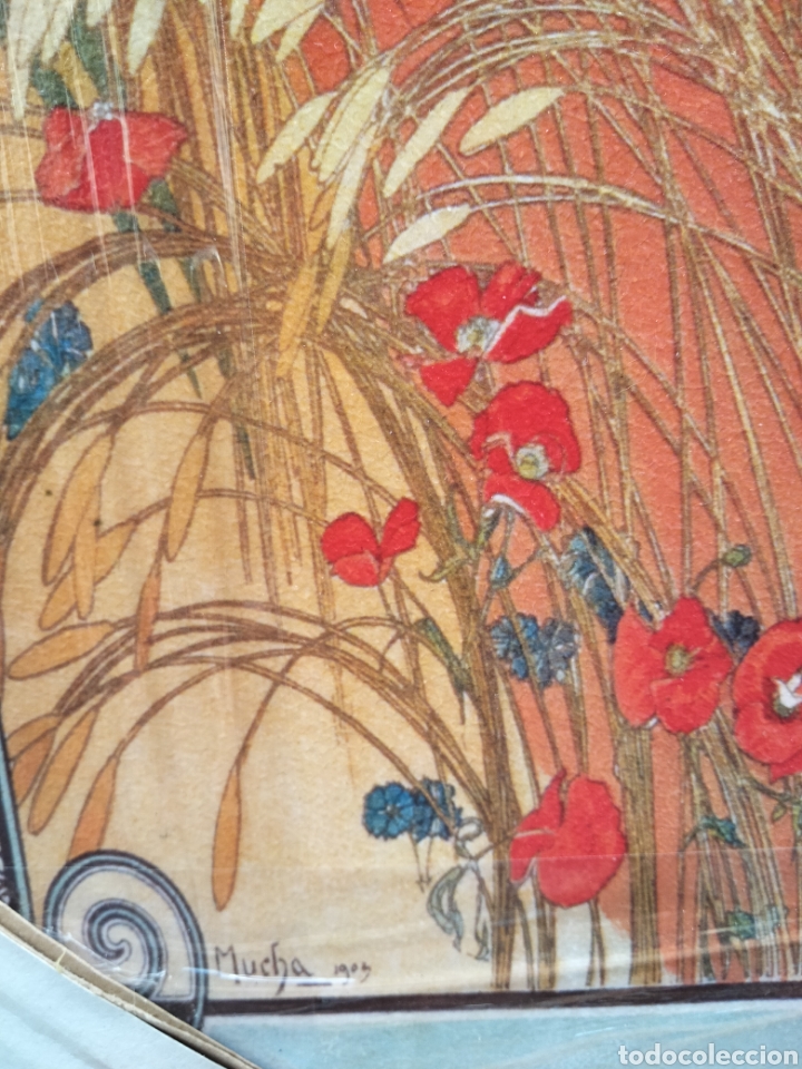 Arte: Cuadro de Alphonse Mucha. Litograf&iacute;a offset . 60x20 cm - Foto 6