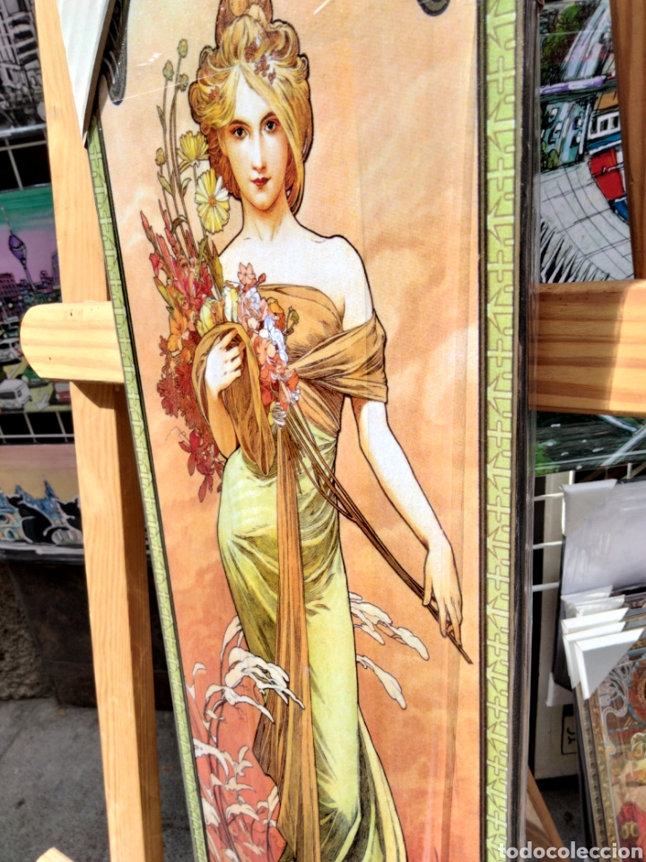 Arte: Cuadro de Alphonse Mucha. Litografia offset - Foto 2