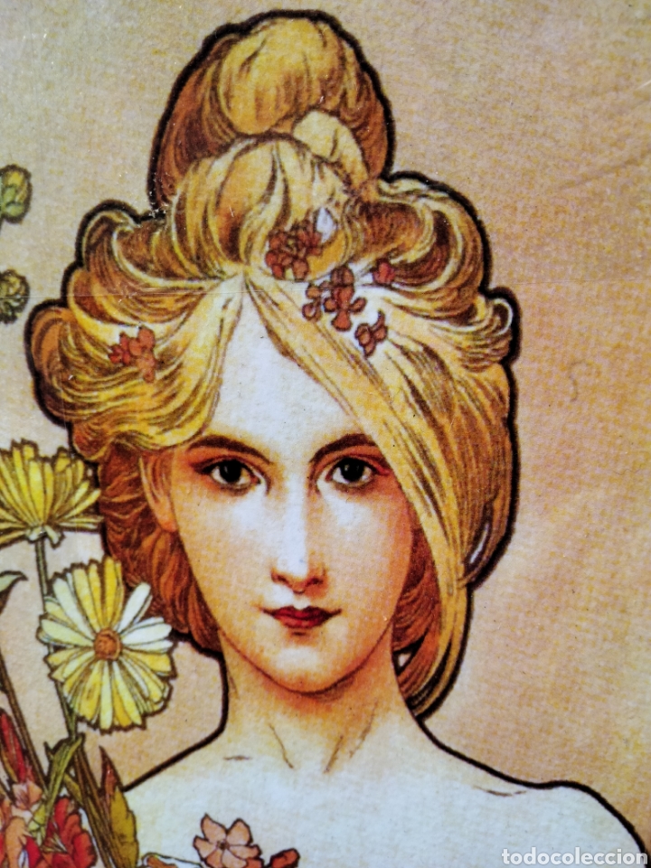 Arte: Cuadro de Alphonse Mucha. Litografia offset - Foto 3