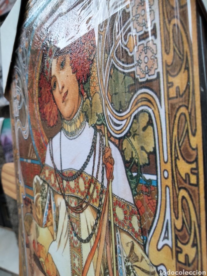Arte: Cuadro de Alphonse Mucha. 60x20 cm. Litograf&iacute;a offset - Foto 3