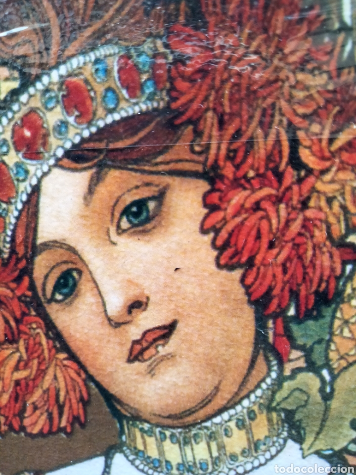 Arte: Cuadro de Alphonse Mucha. 60x20 cm. Litograf&iacute;a offset - Foto 4