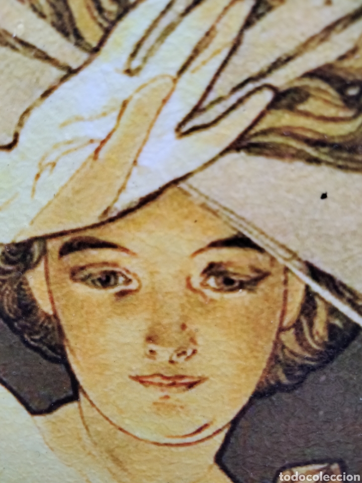 Arte: Cuadro de Alphonse Mucha. 60x20 cm. Litograf&iacute;a offset - Foto 4