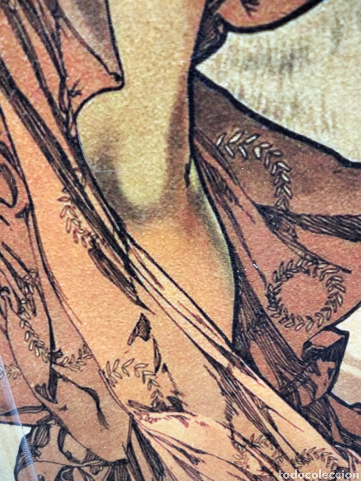 Arte: Cuadro de Alphonse Mucha. 60x20 cm. Litograf&iacute;a offset - Foto 5