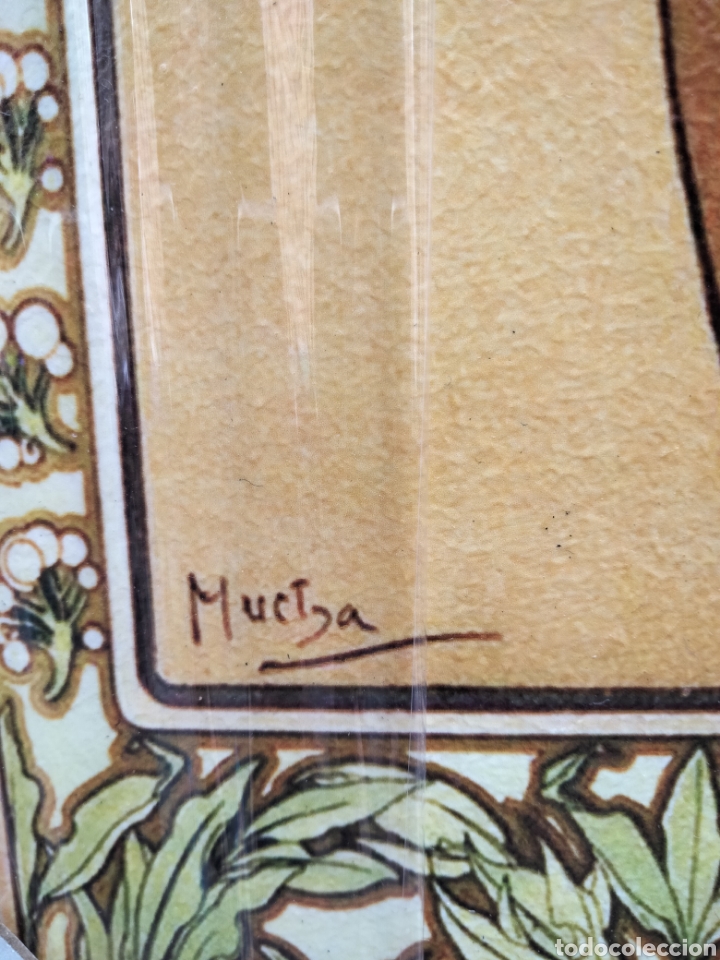 Arte: Cuadro de Alphonse Mucha. 60x20 cm. Litograf&iacute;a offset - Foto 6