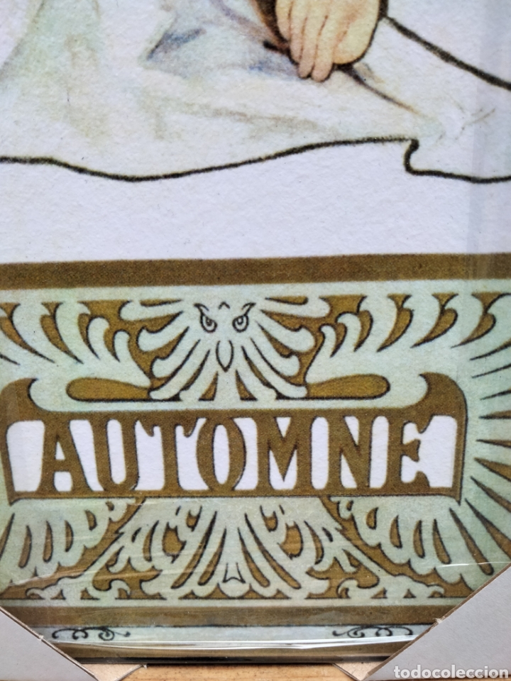 Arte: Cuadro de Alphonse Mucha. Litograf&iacute;a offset. 60x20 cm - Foto 5