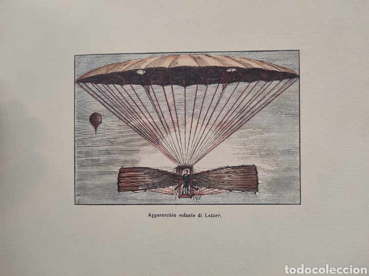 Art: apparecchio volante di leturr, litografia 30x24