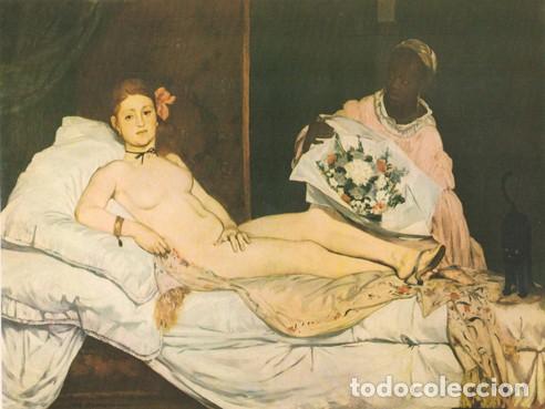 Kunst: Lamina impresionista de MANET &rdquo;Olimpia&rdquo; 1863. 80 x60 cm