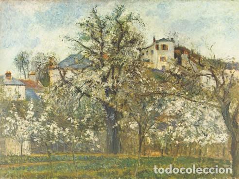 Kunst: Lamina impresionista de PISSARRO &rdquo;Huerto con frutales &rdquo; 1877. 80 x 60cm