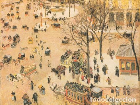 Kunst: Lamina impresionista de PISSARRO &rdquo;Plaza del teatro frances &rdquo; 1893. 80 x 60cm