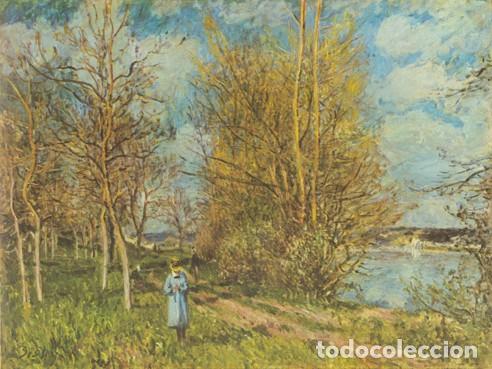 Kunst: Lamina impresionista de SISLEY &rdquo;Los peque&ntilde;os prados en primavera&rdquo; 1882. 80 x 60cm