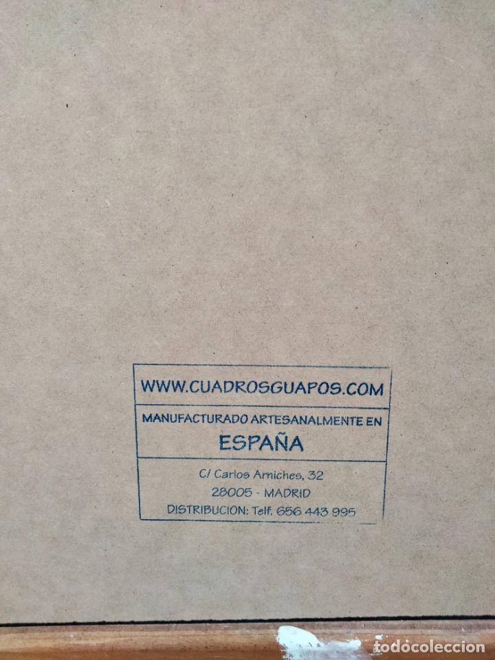 Arte: Cuadro de JOSE ALCALA Edificio Metropolosis Madrid tipo comic. Tabla texturizada de 40 x 28 cm. - Foto 5