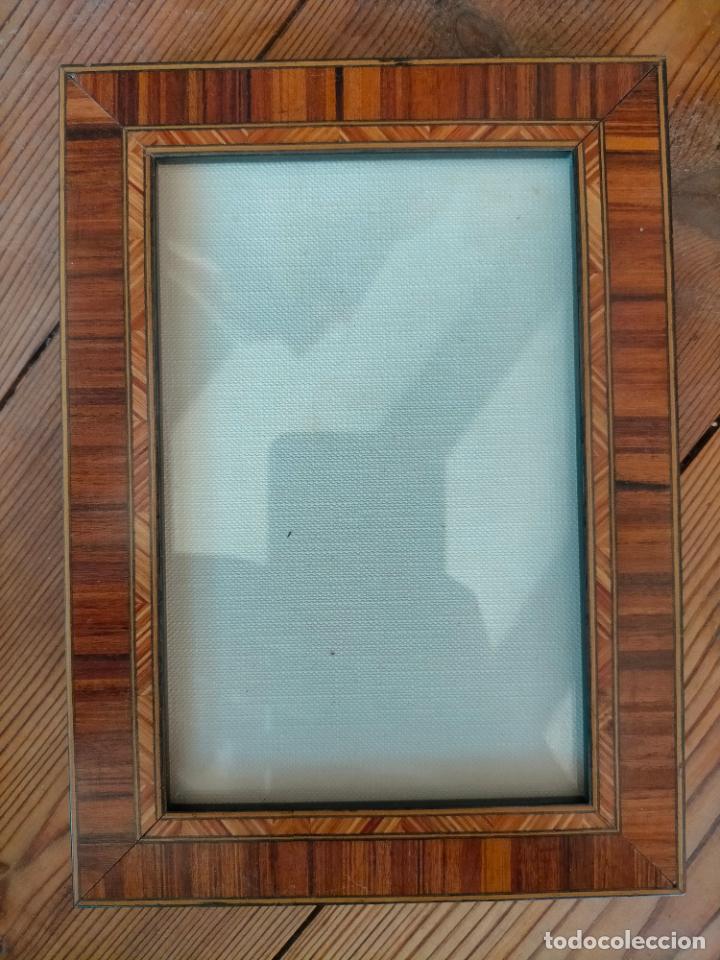 marco portaretratos para dos fotos madera chapa - Compra venta en  todocoleccion