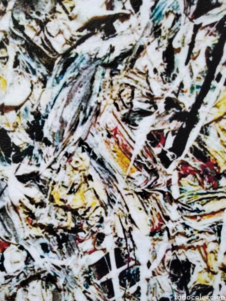 Arte: Cuadro de Jackson Pollock. Abstracto de 100 x 70 cm. Litograf&iacute;a offset. - Foto 4