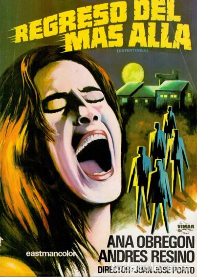 Arte: Lamina de pelicula Cine espa&ntilde;ol 70&acute;s. Regreso del mas alla . Litografia offset 70 x 50 cm.