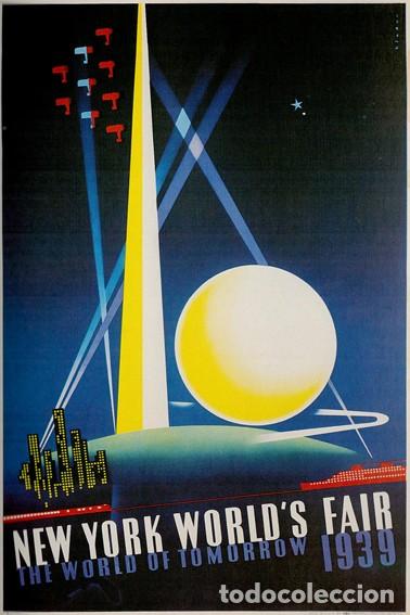 Arte: Lamina de New York World&acute;s Fair 1939 . Litografia offset 70 x 50 cm.
