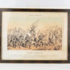 Arte: GUERRA DE ÁFRICA, 1860, CÓRDOBA, GENERAL PRIM, LITOGRAFÍA JULIO DONÓN, OBRA DE JOSÉ VILLEGAS.. Lote 328387078