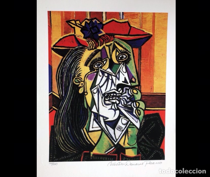 Gran Litografia Picasso La Mujer Que Llora Coll Comprar Litografías