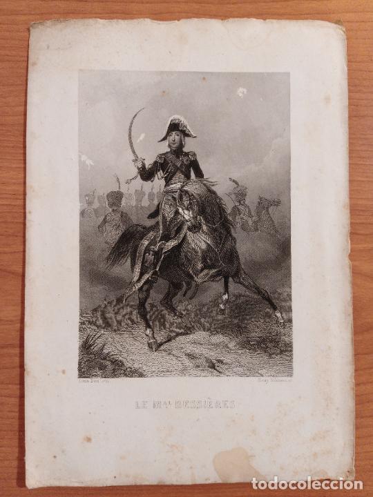 Arte: ANTIGUA LITOGRAF&Iacute;A HENRY ROBINSON. LOUIS DAVID DEL. LE MAL BESSIERES. MOTIVOS MILITARES