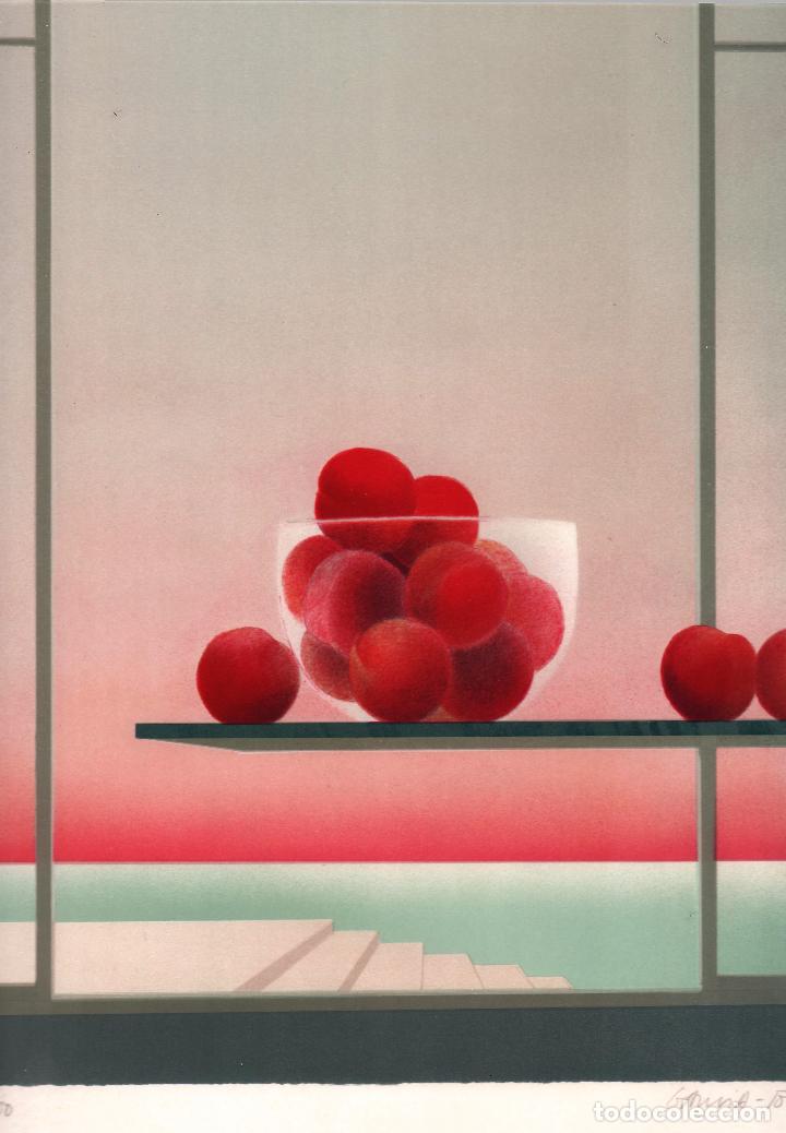 Arte: PERE GARC&Iacute;A FONS MELOCOTONES.LITOGRAF&Iacute;A ORIGINAL NUMERADA 7 /100 Y FIRMADA A L&Aacute;PIZ ( BADALONA ,1928