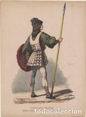 Arte: LITOGRAFIA ORIGINAL. ITALIENISCHER J&Uuml;NGLING G-TIPYCOST-124