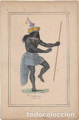Arte: LITOGRAFIA ORIGINAL. CALIFORNIE. INDIEN DANSANT G-TIPYCOST-127